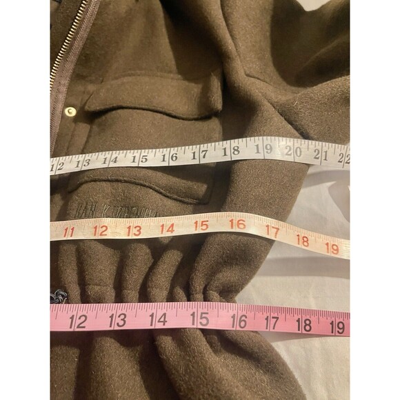 Han Kjobenhavn Women’s Coat Desk Jacket Sz Small Wool Blend Green Quiet Luxury - Picture 12 of 15